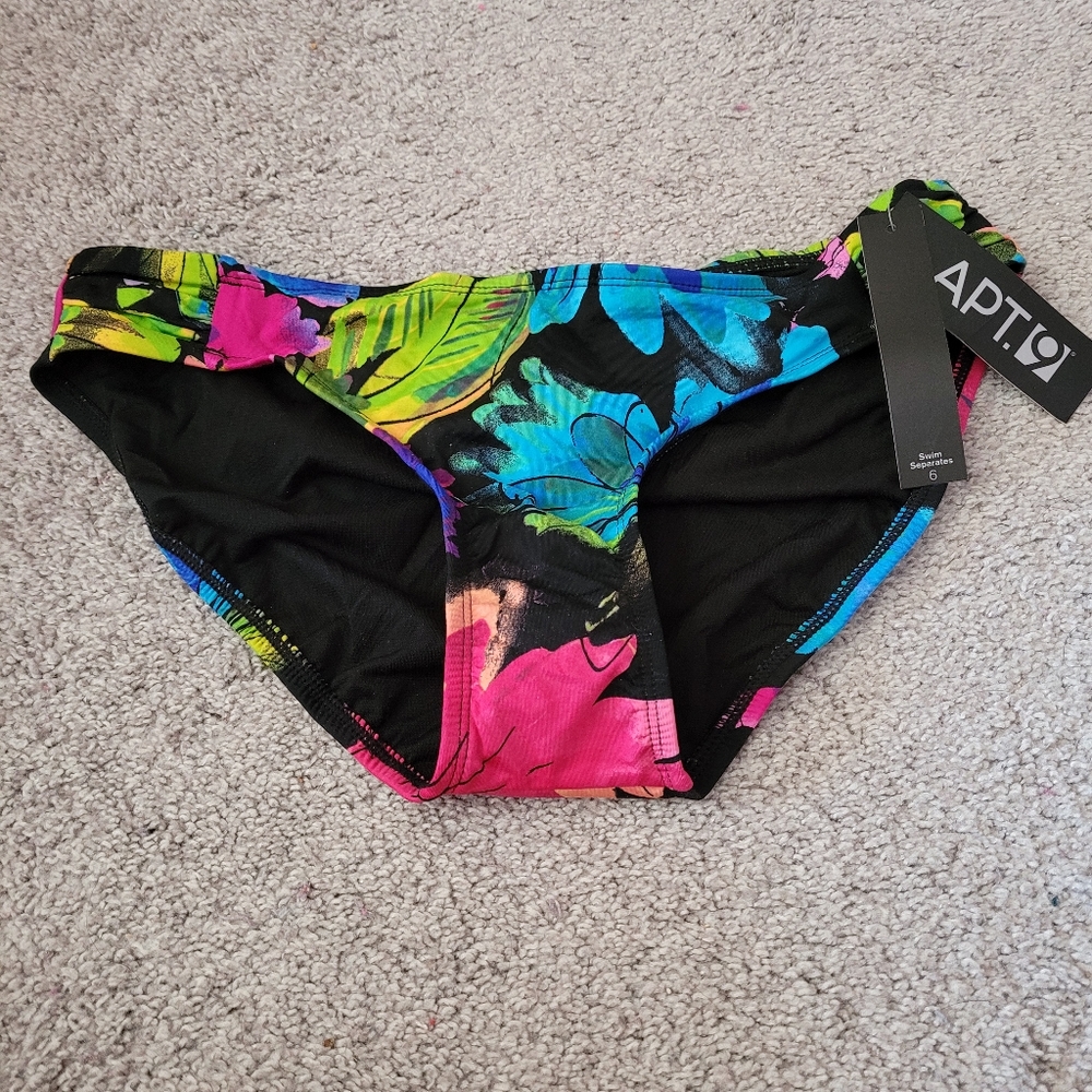 *Sale* NWT Apt 9 Swim Separates Bikini Bottoms Size 6 Multicolor